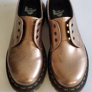 Dr Martens New Bronze Rose Gold 1461 oxford Women's size UK4 US6 no laces